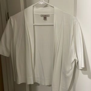 Short sleeve sweater cardigan